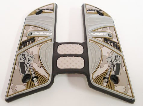 Hybrid .45 Paintball Grips  Snow