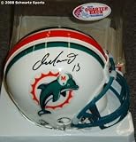 Dan Marino Signed Dolphins Riddell Mini Helmet