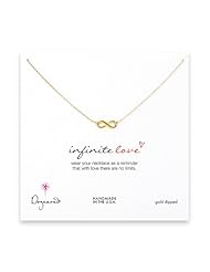 DOGEARED- Infinite Love Necklace in Gold Dip