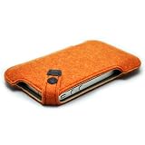 ハンドメイドフェルトケース for iPhone4 オレンジ