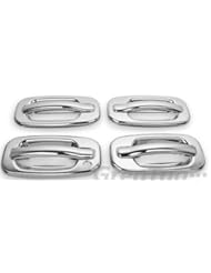 Automotive Parts and Accessories: 00-06 GMC Yukon/99-06 Sierra/07 Classic/02-06 Chevy Avalanche/99-06 Silverado/07 Classic/00-06 Suburban/Tahoe/02-06 Cadillac Escalade Chrome 4 Doors Handle Cover W/O Passenger Side Keyhole - MaxMate