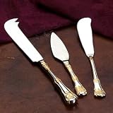 Review Jaf Gifts  / OCR CHEESE KNIFE/SPREADER - OLD COUNTRY ROSE 3 PIECE CHEESE KNIFE AND SPREADER SET