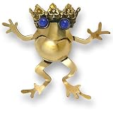 Brass and Bronze Frog Prince Pin