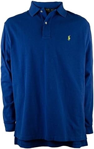 Polo Ralph Lauren Big & Tall Classic-Fit Long-Sleeved Polo, Spa Blue Heather, Tall 2L