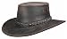 Apparel : Barmah Squashy Cooper Australian Leather Hat: Brown, Black or Hickory - 1022CC