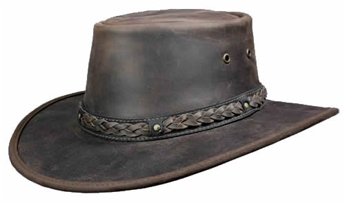 Barmah Squashy Cooper Australian Leather Hat: Brown, Black or Hickory - 1022CC