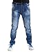 BYCR Boys' Blue Denim Jean Elastic Waist Pants for Kids Size 4-12 No. 71500092