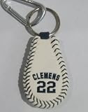 MLB New York Yankees Roger Clemens #22 Genuine Baseball Leather Key Chain