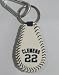 MLB New York Yankees Roger Clemens #22 Genuine Baseball Leather Key Chain