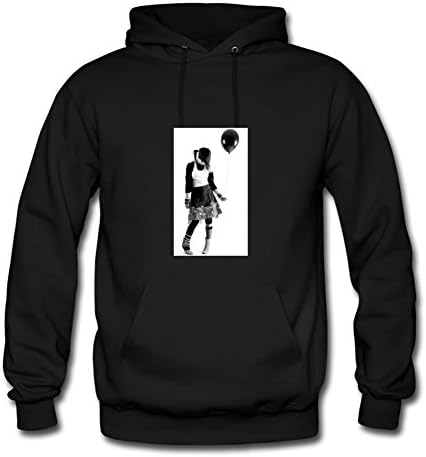 Creative Small Hoody Black Emo Girl Image Women Cotton S