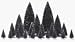 Lemax 34968 Pine Tree Accessories for Village