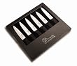 Pradel Excellence ST006 Set de 6 couteaux � Steaks en Bo�te Cadeau Lame C�ramique Ultra Coupante Manche Noir
