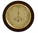 Brass Barometer, Thermometer & Hygrometer on Cherry Weather Station