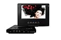 Odys Slim TV 700 R Vision Tragbarer DVD-Player mit Fernseher (7" LC-Display, DVB-T, CD-MP3 Konverter, Kartenslot, USB 2.0) schwarz