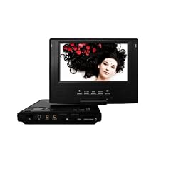 Odys Slim TV 700 R Vision Tragbarer DVD-Player mit Fernseher (17,8 cm (7 Zoll) LC-Display, DVB-T, CD-MP3 Konverter, Kartenslot, USB 2.0) schwarz