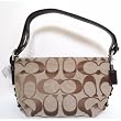 Authentic Coach 24CM Signature Khaki East West Duffle Bag 15068