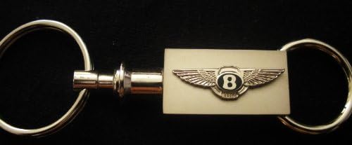 Bentley Brushed Silver Valet Pull Apart Key Chain
