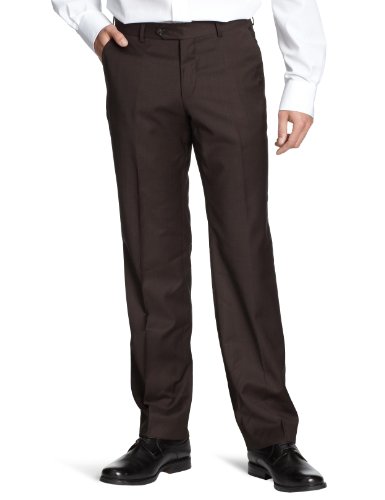ESPRIT Collection N3455P Herren Anzugs Hose, Gr. 48, Braun (dark brown 202) Preisvergleich