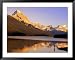 Fly-Fishing, Maligne Lake, Jasper National Park, Alberta, CA Framed Art Poster Print by Kevin Law, 49x39