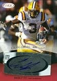 Craig Davis Autographed/Hand Signed Football Card (LSU) 2007 SAGE #A8 Red Level