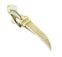 Rhodium plated and gold plated dagger tie clip with presentation box