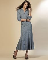 Newport News Jeanology Denim shirtdress