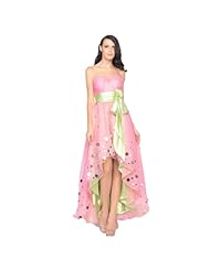 A-line Strapless Organza/Polyester Above the Knee Sleeveless Sheath Sequined Ruched Asymmetric Evening Dress/Prom Dress/Party Dress 