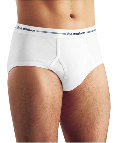 Fruit of the Loom Men's Brief 3 Pack, White