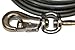 Boss Pet Products Prestige Super Beast XXL 40 Foot Heavy Duty Dog Tie Out Leash with Vinyl Coated Cable and Twin Swivel Snaps for Dogs Up to 250 Pounds, Grey