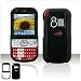 SOLID BLACK SNAP-ON COVER HARD CASE PHONE PROTECTOR for PALM CENTRO 690