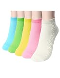 Doublju Womens Ankle Socks with Bright Colors 5 Pairs Set