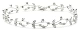 9ct White Gold Amb228701 Ladies 050ct Diamond Bracelet