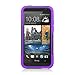 Eagle Cell HTC Desire 601 Hybrid Case with Y Stand - Retail Packaging - Purple/Black