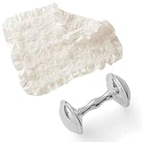 マッドパイ シフォン ブランケット & ラトル ギフトセット ホワイト 【12112】 [並行輸入品]