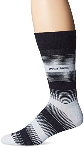 BOSS HUGO BOSS Men's RS Design Gradient Stripe Crew Dress Sock
