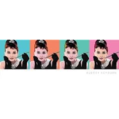 1art1 38953 Audrey Hepburn - Collage, Pop-Art Midi-Poster 91 x 30 cm