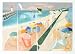 Beach Scene by George Lambert 29.50X21.00. Art Poster Print