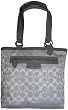 Women's Coach Purse Handbag Penelope Signature Lunch Tote White/Grey