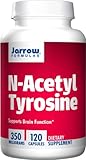 Jarrow Formulas N-Acetyl Tyrosine, Supports Brain Function, 350 mg, 120 Caps