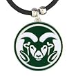 Colorado State Rams Logo Pendant Rubber Necklace - NCAA College Athletics Fan Shop Sports Team Merchandise