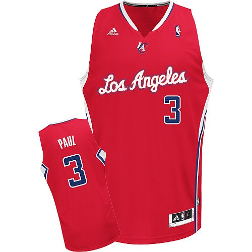 Chris Paul #3 Red Los Angeles Clippers Adidas Swingman All Stitched Replica Jersey - XXX-LARGE