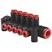 SMC KM Series Polybutylene Terephthalate Push-to-Connect Tube Fitting Manifold, Tube OD