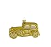 Barcana 4-inch Shatterproof Gold Luxury Car Ornament, Set Of 3