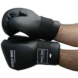 Shock Wave Open Palm Sparring mitts - Black