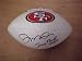 Joe Montana & Jerry Rice Hand Signed Autographed San Francisco 49ers Full Size NFL Football
