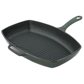French Home Green Rectangular Grill Pan