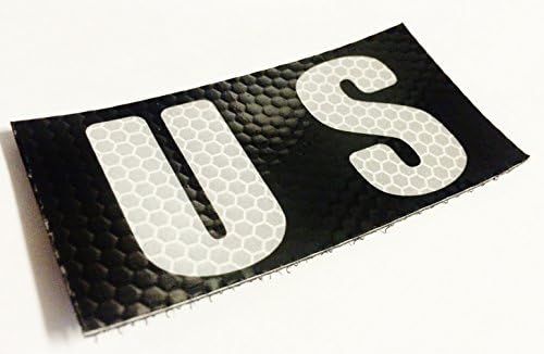 Tactical Black Garrison Us USA Reflective Uniform Patch Usa Military