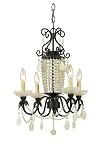 AF Lighting 7315-4H Florence Candle Base Mini Chandelier, Dark Brown Oil Rubbed Bronze