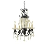 AF Lighting 7315-4H Florence Candle Base Mini Chandelier, Dark Brown Oil Rubbed Bronze by Elements