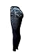 david collection Womens S-M-L Size Leggings/Jeggings Skinny Leg Print Denim Jeans Style ONE Size Black